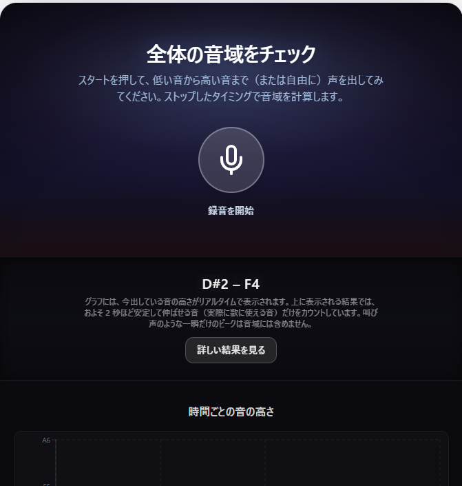 声域チェック