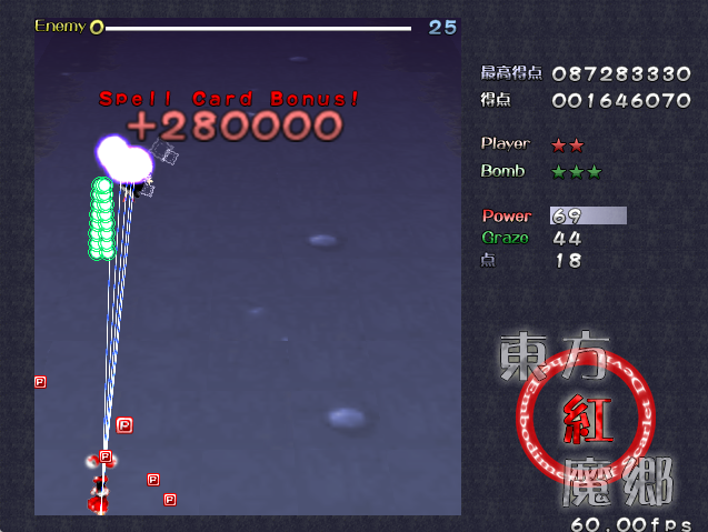 数本のレーザー予告と2way自機外し